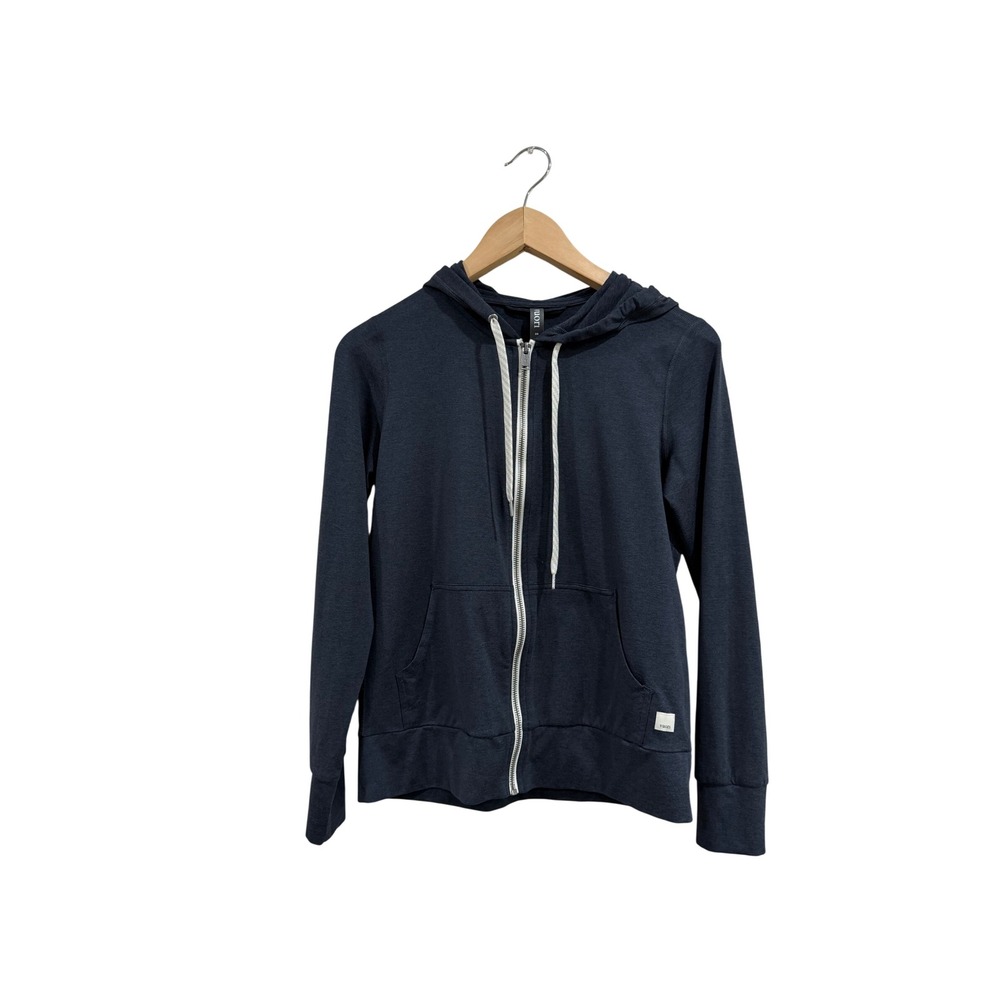 Vuori Womens Halo Performance Hoodie 2.0 Navy Blue Zip Up SVW268 XS